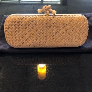 BOTTEGA VENETA Deerskin Knot Clutch